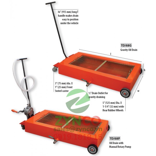 Xe Để Phuy Dầu Groz TD/68G