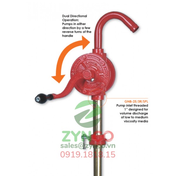 Tay Quay Hút Dầu Groz GNB/25T/SPL