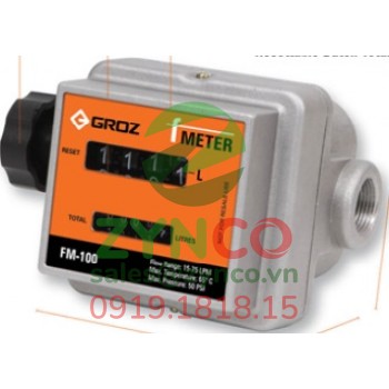 Đồng Hồ Bơm Dầu Groz FM-100 