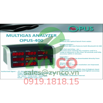 Thiết Bị Phân Tích Khí Xả Động Opus 400 + Opus 100