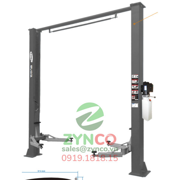 Cầu Nâng 2 Trụ Koisu KPL-4.0-2A