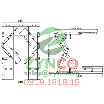Cầu Cắt Kéo Carleo SL-568-SA