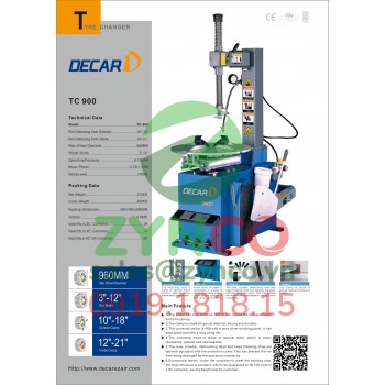 Máy Ra Vào Lốp Decar TC900