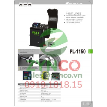 Máy Cân Bằng Lốp Puli PL-1150