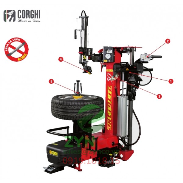 Máy Ra Vào Lốp Corghi Artiglio 50