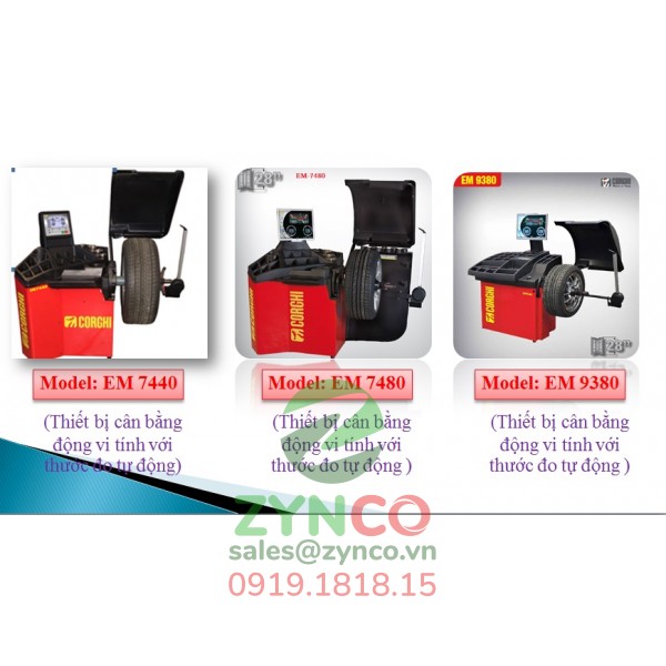 Máy Cân Bằng Lốp Corghi EM9580 Laserline